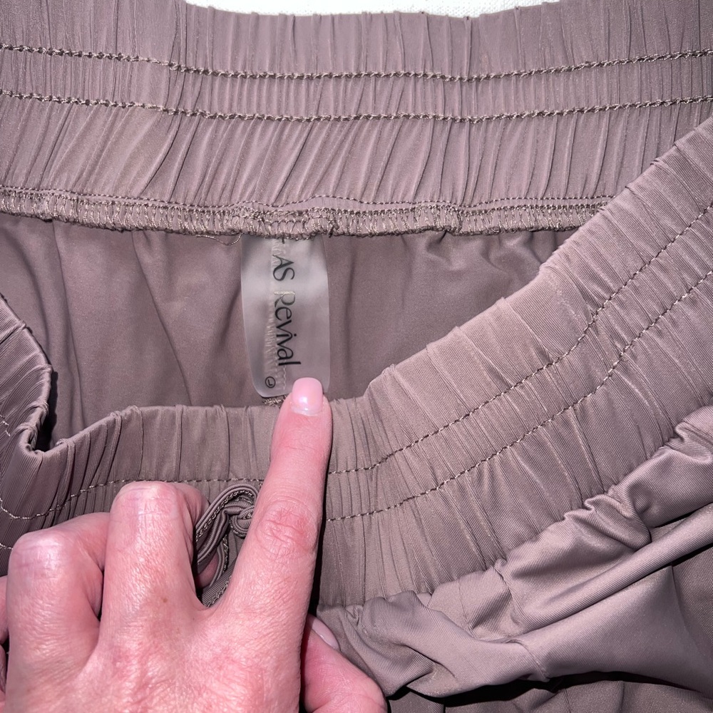 Altar'd State AS Revival Rhythm Flowy 2-in-1 Running Shorts in Brown - Picture 2 of 5